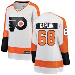 Women's Fanatics Branded Philadelphia Flyers Devin Kaplan White Away Jersey - Breakaway