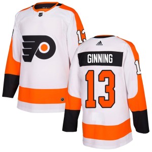 Men's Adidas Philadelphia Flyers Adam Ginning White Jersey - Authentic