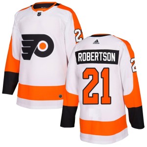 Men's Adidas Philadelphia Flyers Tucker Robertson White Jersey - Authentic