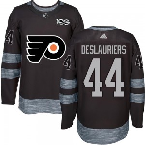 Men's Philadelphia Flyers Nicolas Deslauriers Black 1917-2017 100th Anniversary Jersey - Authentic