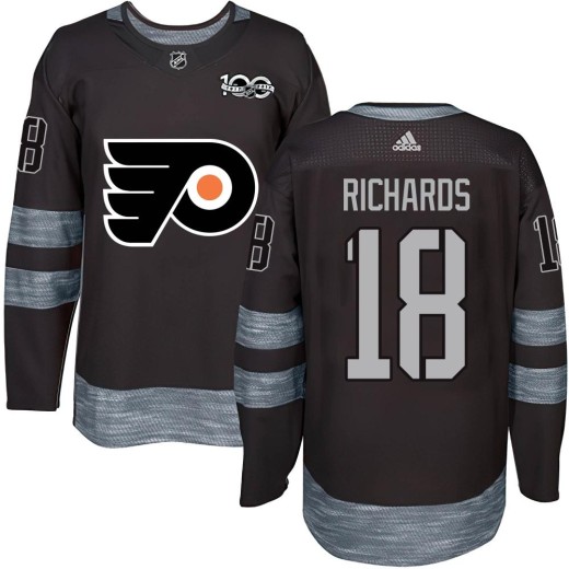 Men's Philadelphia Flyers Mike Richards Black 1917-2017 100th Anniversary Jersey - Authentic