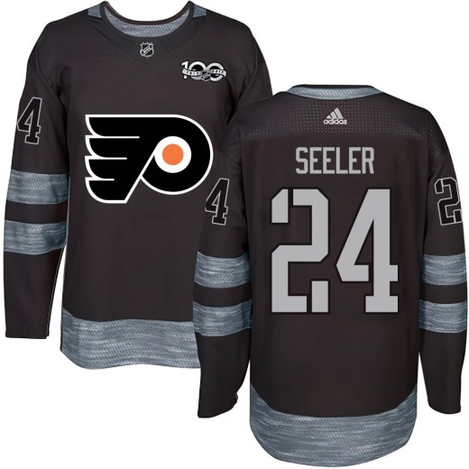 Men's Philadelphia Flyers Nick Seeler Black 1917-2017 100th Anniversary Jersey - Authentic