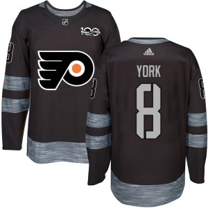 Men's Philadelphia Flyers Cam York Black 1917-2017 100th Anniversary Jersey - Authentic