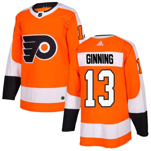 Youth Adidas Philadelphia Flyers Adam Ginning Orange Home Jersey - Authentic