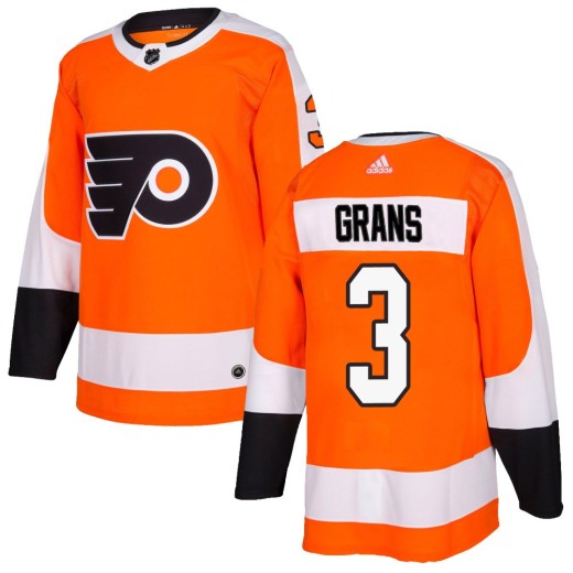 Youth Adidas Philadelphia Flyers Helge Grans Orange Home Jersey - Authentic