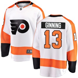 Youth Fanatics Branded Philadelphia Flyers Adam Ginning White Away Jersey - Breakaway