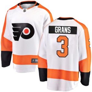 Youth Fanatics Branded Philadelphia Flyers Helge Grans White Away Jersey - Breakaway