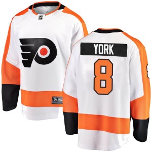 Youth Fanatics Branded Philadelphia Flyers Cam York White Away Jersey - Breakaway